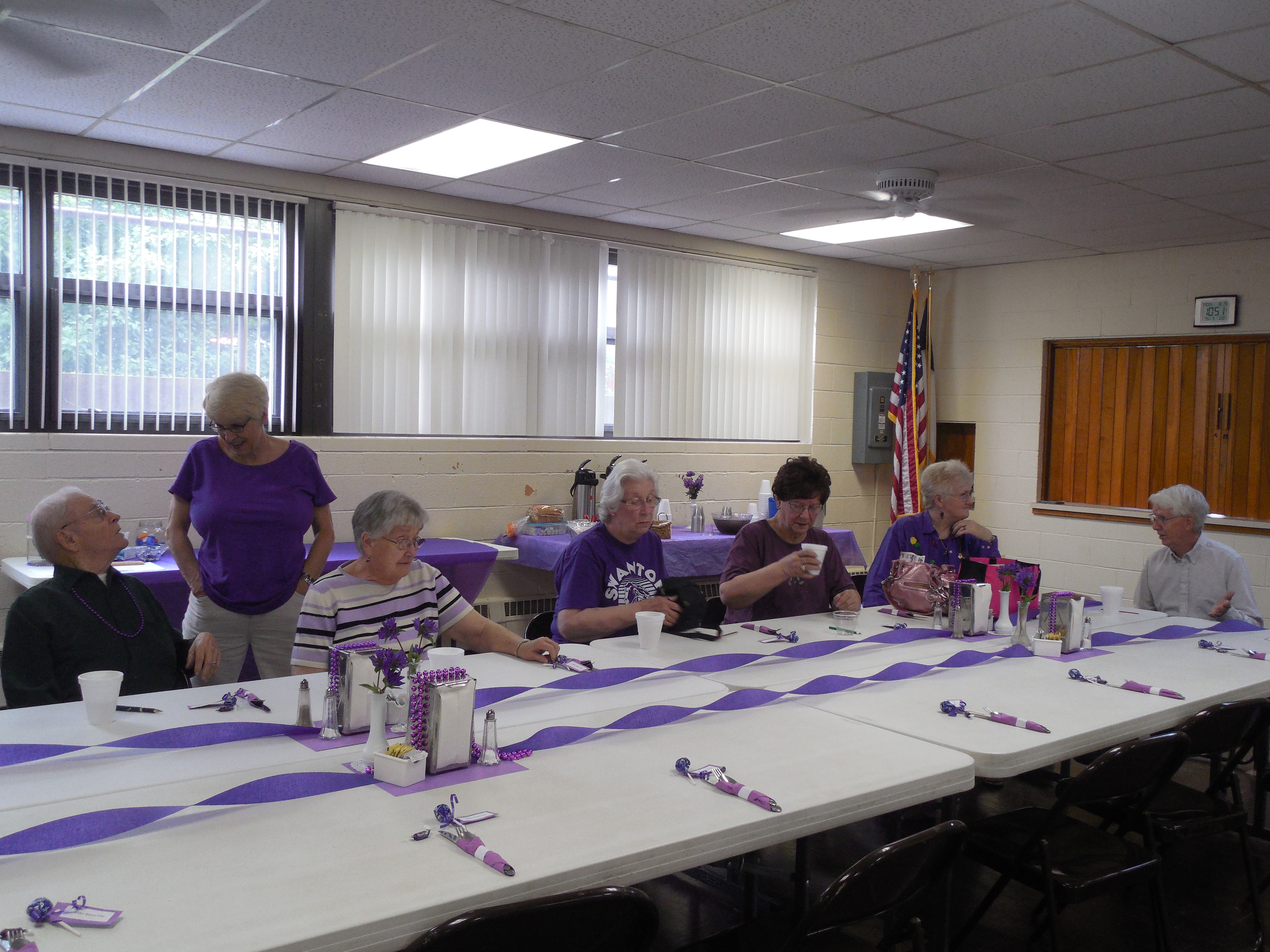 photo 2015 purple decorations for Elder Abuse Awar